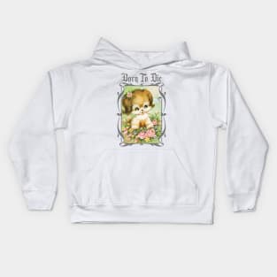 Born To Die / Existentialist Meme Design Kids Hoodie